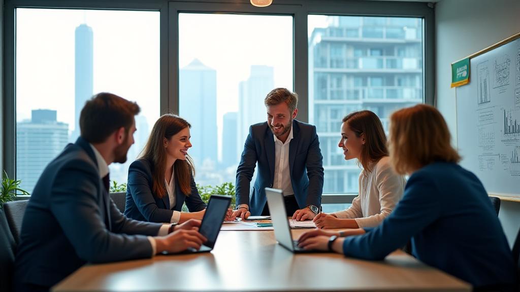 Көктем SMM командасының кеңседегі келіссөздері